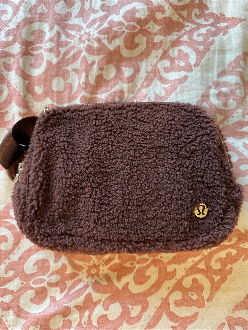 lululemon athletica Chocolate Brown Sherpa Crossbody Bag